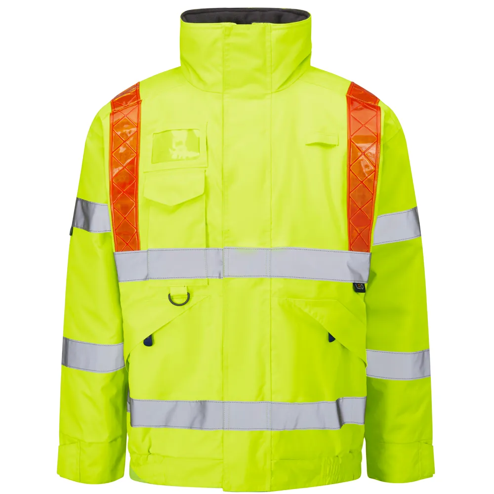PORTMORE Leo EcoViz 4K Superior Baffle Lined Bomber Jacket w — HV YELLOW